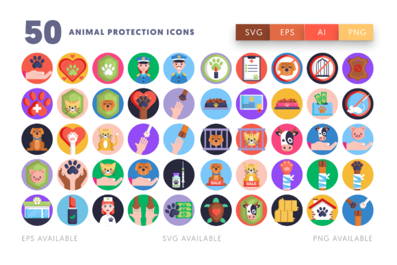 50 Animal Protection Icons Feel Like Gentle Stitching