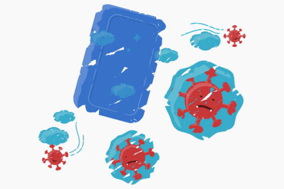 Brush Strokes Bar Soap VS Coronavirus: Embroidery Test