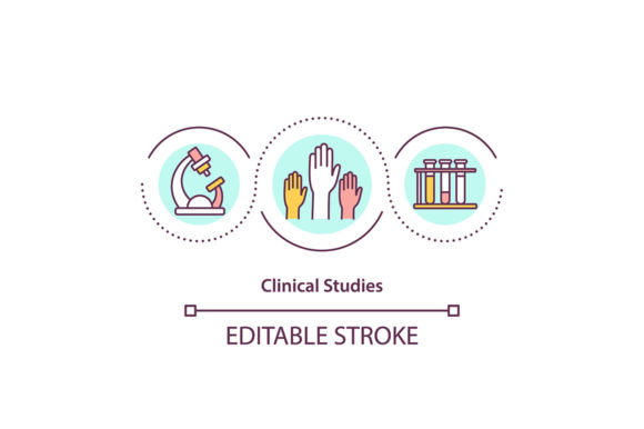 Clinical Studies Concept Icon: A Stitching Review