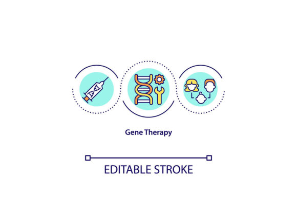 Gene Therapy Concept Icon: A Designer's Embroidery Review