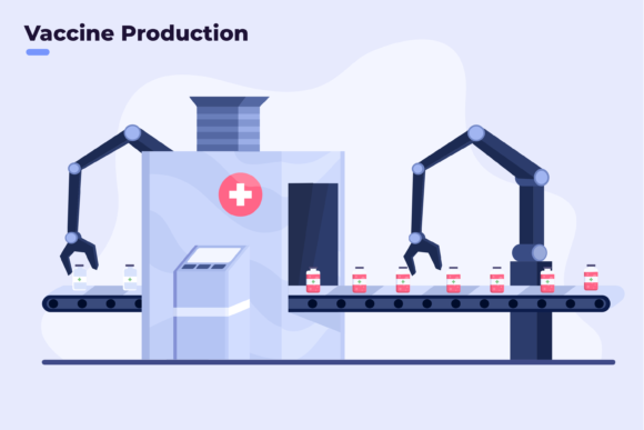 Mass Production Covid-19 Vaccine Embroidery Review