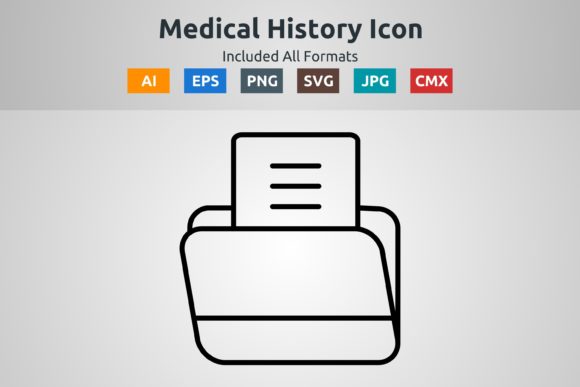 Medical History Vector Outline Icon