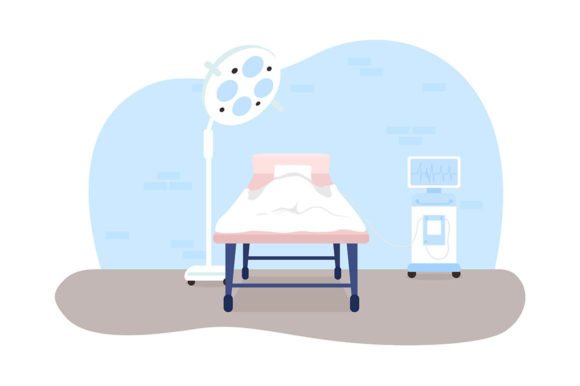 Operating Room 2D Vector Web Banner: A Designer's Eye